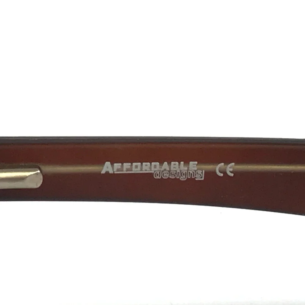 Affordable Designs Eyeglasses Frames Rodney Brown Fade Full Rim 56-18-145
